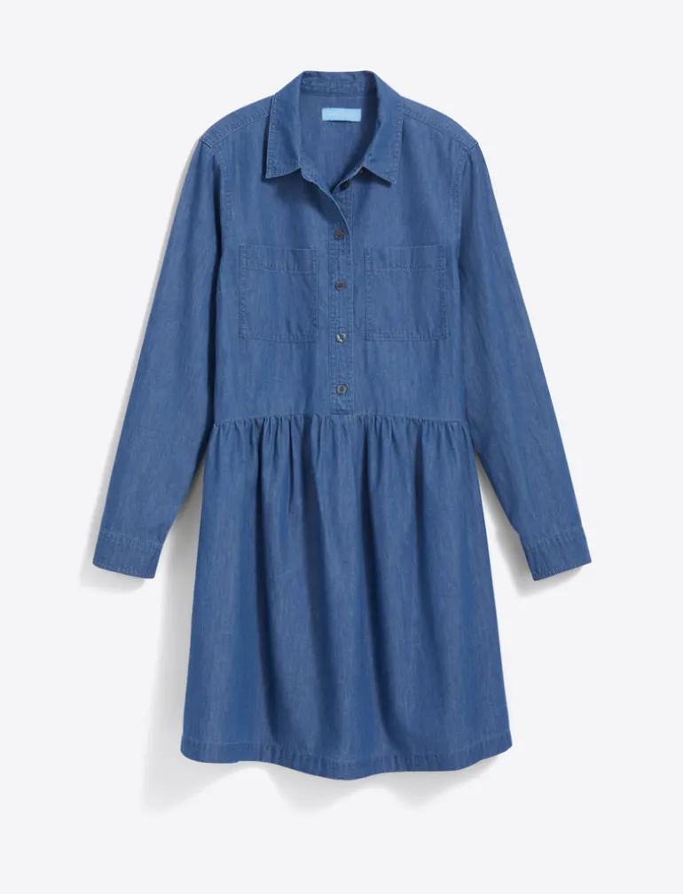 Sheena Shirtdress in Chambray