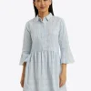 Sheena Shirtdress in Textured Stripe