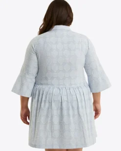 Sheena Shirtdress in Textured Stripe