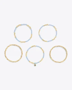Sky Blue Stretch Bracelet Set