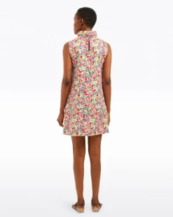 Sleeveless Lindsay Mini Dress in Coneflowers