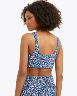 Sports Bra in Allover Ditsy Floral