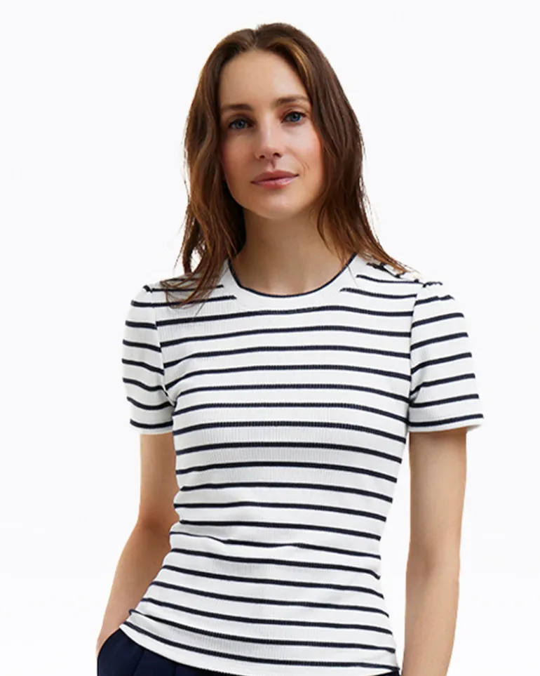 Stripe Crewneck Tee