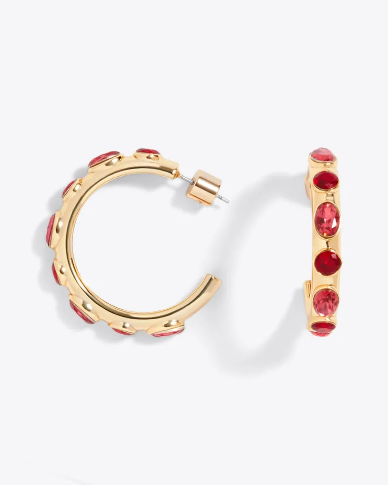 Studded Hoops