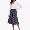 Taffeta Midi Skirt