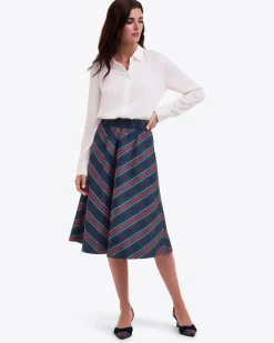 Taffeta Midi Skirt