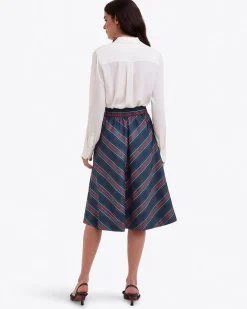 Taffeta Midi Skirt