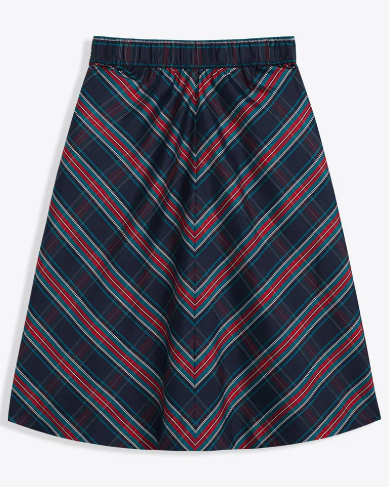 Taffeta Midi Skirt