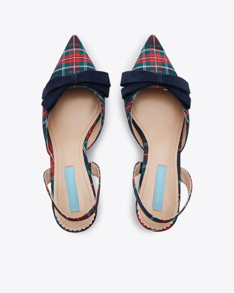 Tess Slingback in Georgia Plaid