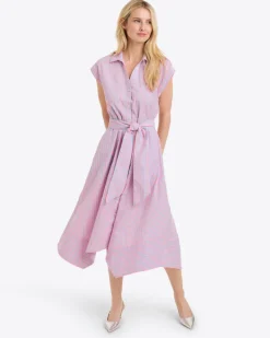 Trisha Handkerchief Dress in Seersucker Stripe