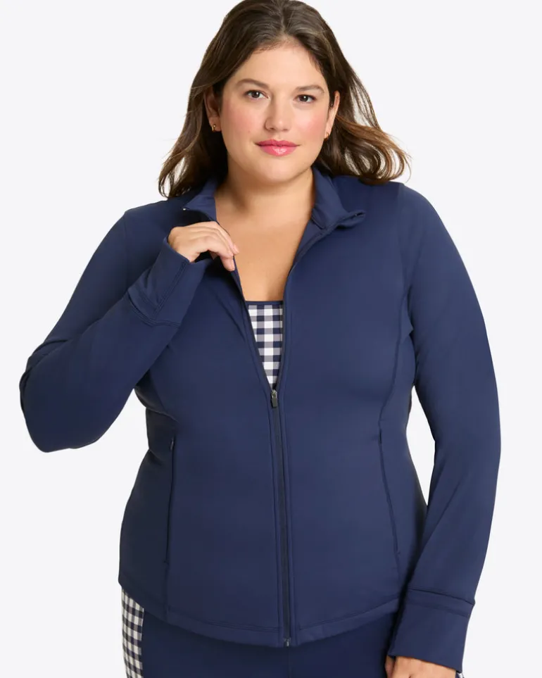 Warm Up Jacket in Navy