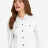 White Denim Jacket