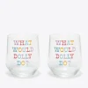 WWDD Acrylic Stemless Wine Glass Set